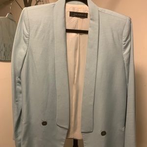 Blue Linen Zara Blazer